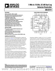 ADL5519 datasheet pdf Analog Devices