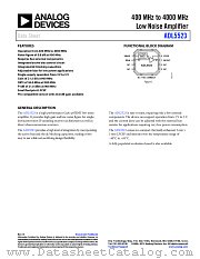 ADL5523 datasheet pdf Analog Devices
