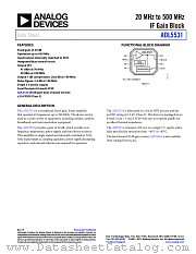 ADL5531 datasheet pdf Analog Devices