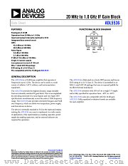 ADL5536 datasheet pdf Analog Devices