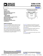 ADL5541 datasheet pdf Analog Devices