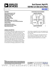 ADL5802 datasheet pdf Analog Devices