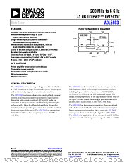 ADL5903 datasheet pdf Analog Devices