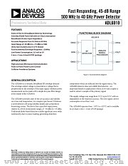 ADL6010 datasheet pdf Analog Devices