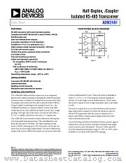 ADM2481 datasheet pdf Analog Devices