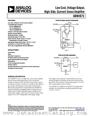 ADM4073 datasheet pdf Analog Devices
