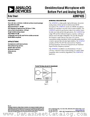 ADMP405 datasheet pdf Analog Devices