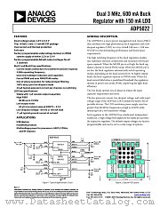 ADP5022 datasheet pdf Analog Devices