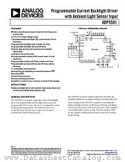 ADP5501 datasheet pdf Analog Devices
