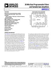 ADRF6510 datasheet pdf Analog Devices