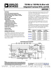 ADRF6601 datasheet pdf Analog Devices