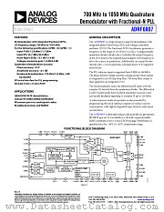 ADRF6807 datasheet pdf Analog Devices