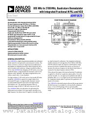 ADRF6820 datasheet pdf Analog Devices