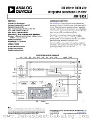 ADRF6850 datasheet pdf Analog Devices