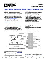 ADSP-BF524 datasheet pdf Analog Devices