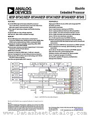 ADSP-BF549 datasheet pdf Analog Devices