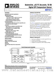ADT7311 datasheet pdf Analog Devices