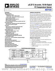 ADT7420 datasheet pdf Analog Devices