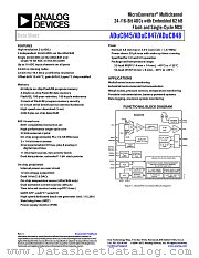 ADUC847 datasheet pdf Analog Devices