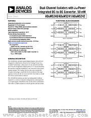 ADUM5240 datasheet pdf Analog Devices