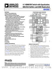 ADV3002 datasheet pdf Analog Devices