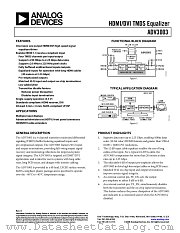 ADV3003 datasheet pdf Analog Devices