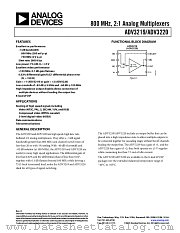 ADV3219 datasheet pdf Analog Devices