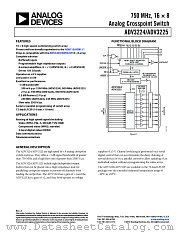 ADV3224 datasheet pdf Analog Devices