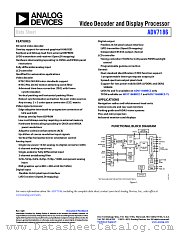 ADV7186 datasheet pdf Analog Devices