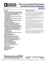 ADV7282 datasheet pdf Analog Devices
