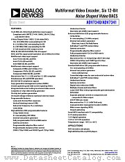 ADV7340 datasheet pdf Analog Devices