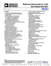 ADV7344 datasheet pdf Analog Devices
