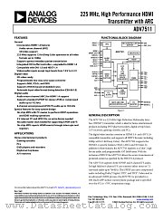 ADV7511 datasheet pdf Analog Devices