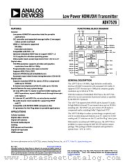 ADV7526 datasheet pdf Analog Devices