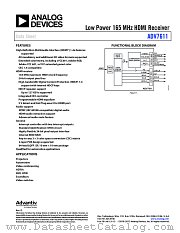 ADV7611 datasheet pdf Analog Devices