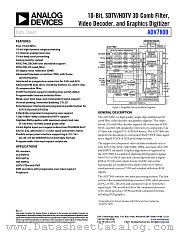 ADV7800 datasheet pdf Analog Devices