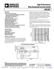 ADXL001 datasheet pdf Analog Devices