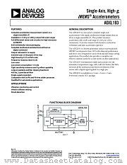ADXL193 datasheet pdf Analog Devices
