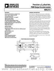 ADXL212 datasheet pdf Analog Devices