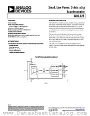 ADXL325 datasheet pdf Analog Devices