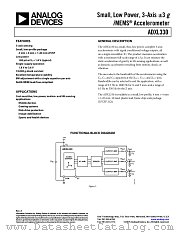 ADXL330 datasheet pdf Analog Devices