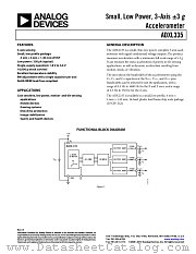 ADXL335 datasheet pdf Analog Devices