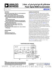 ADXL344 datasheet pdf Analog Devices