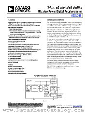 ADXL346 datasheet pdf Analog Devices