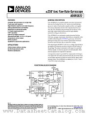 ADXRS622 datasheet pdf Analog Devices