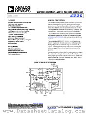 ADXRS642 datasheet pdf Analog Devices