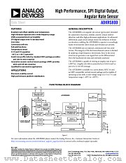 ADXRS800 datasheet pdf Analog Devices