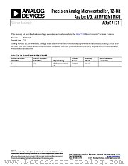 ADUC7121 datasheet pdf Analog Devices