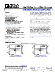 ADUM2280 datasheet pdf Analog Devices