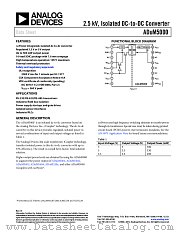 ADUM5000 datasheet pdf Analog Devices